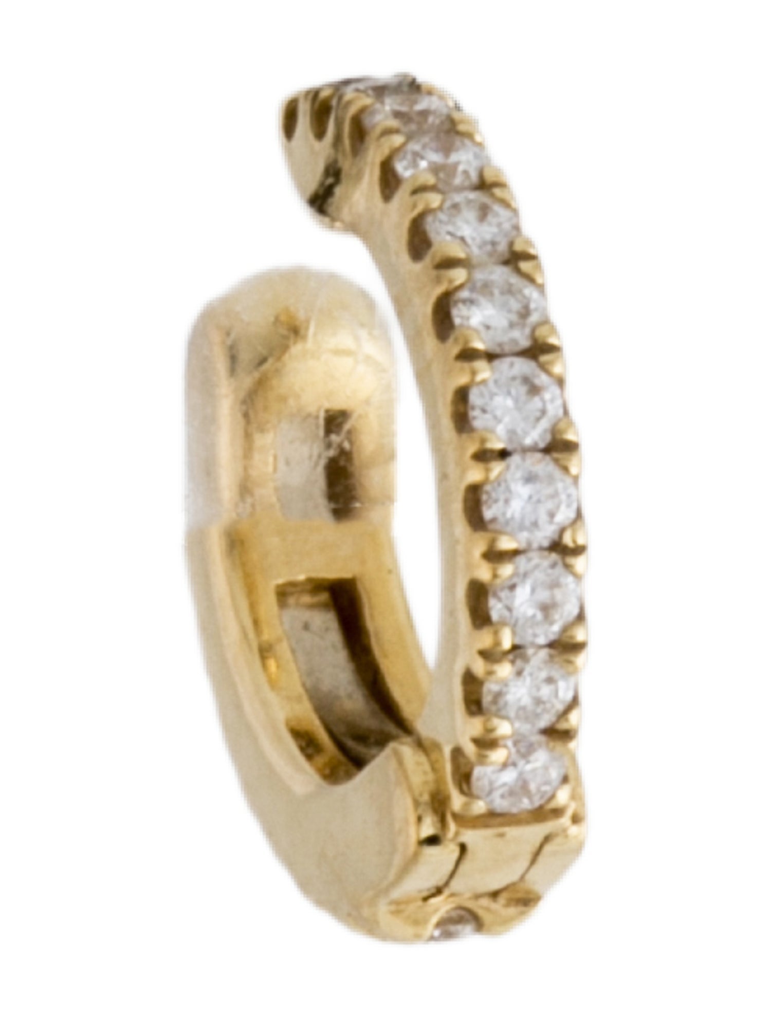 Maria Tash 18K Diamond Eternity Tash Cuff Earring